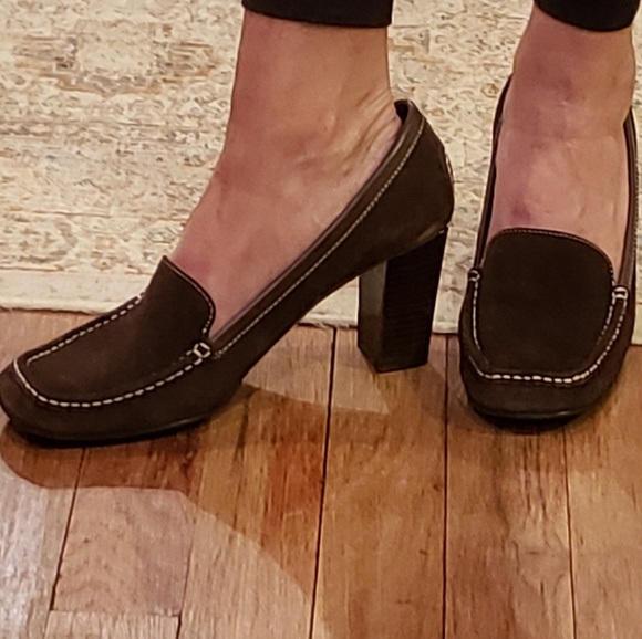 Nine West Shoes - Nine West Tweito Suede Loafer Heel